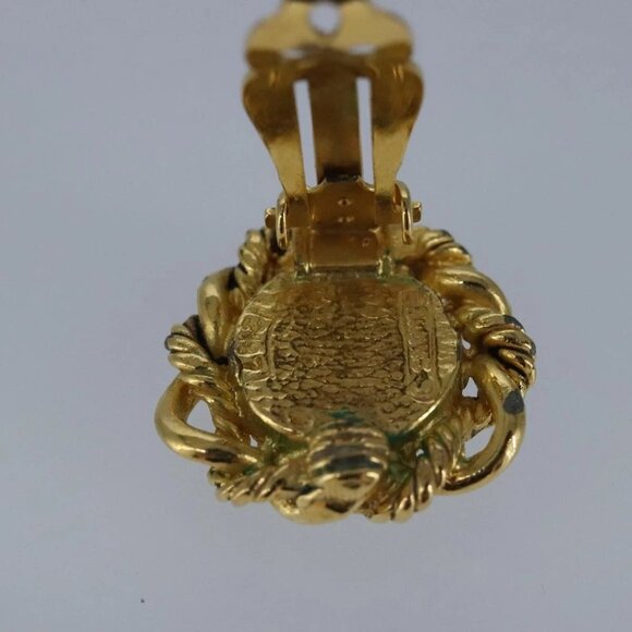 CHANEL Earring metal Gold CC Auth bs20026 - Picture 7 of 15